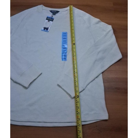 Mens Nwt Eddie Bauer Double Knit Crewneck Thermal Top‎ Shirt - Picture 5 of 8